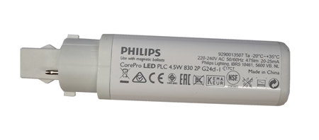 Philips CorePro PL - C 2 P LED 4,5 W ;G24d-1  3000K ;475 lum
